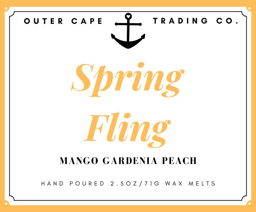 Spring Fling Soy Wax Melts, 2.5oz Wax Tarts Mango Gardenia Peach