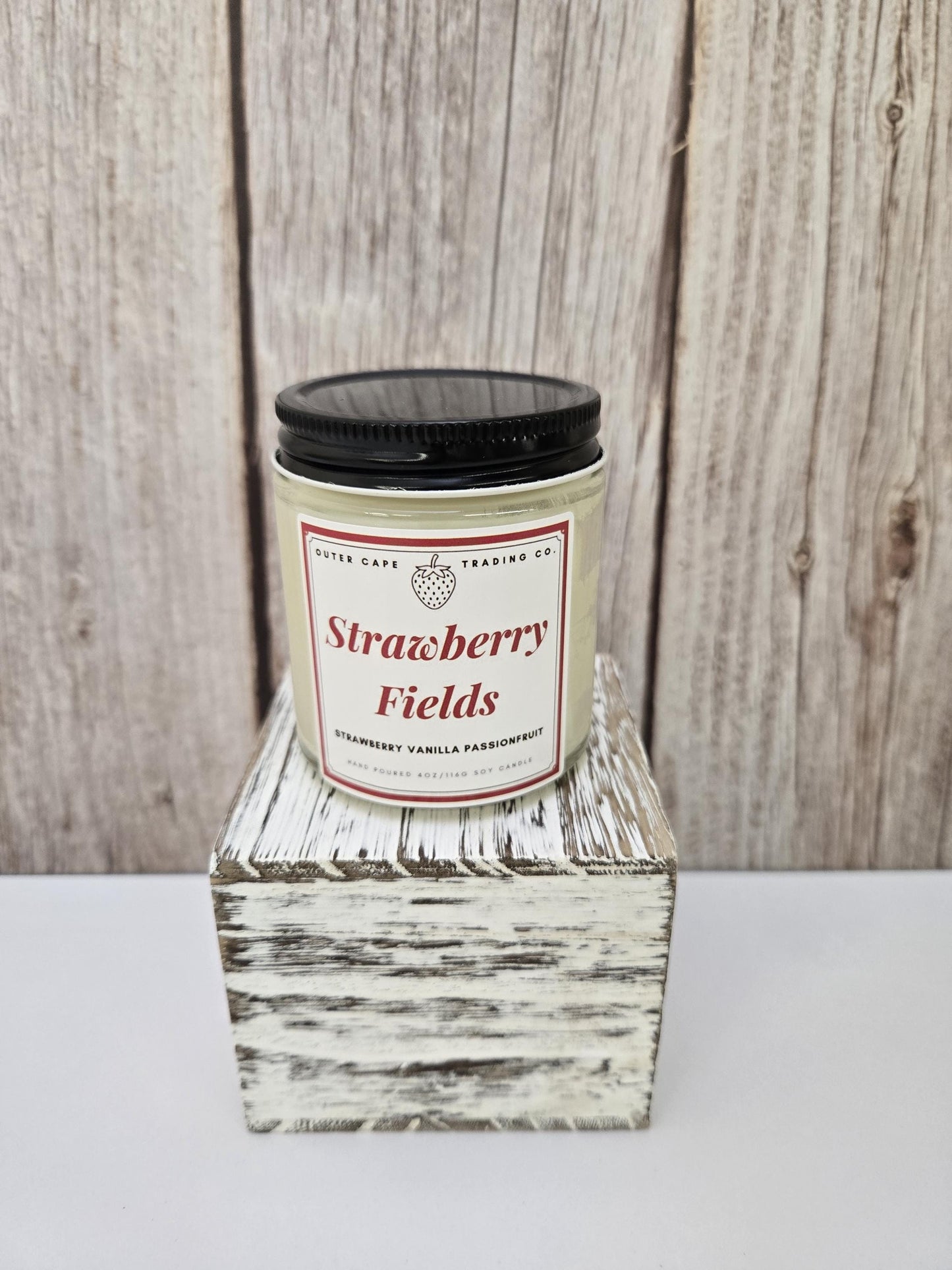 Strawberry Fields Candle:Strawberry Vanilla Passionfruit