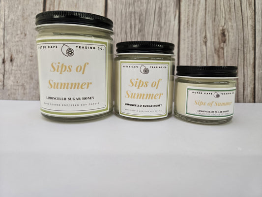 Sips of Summer: Limoncello Soy Wax Candle