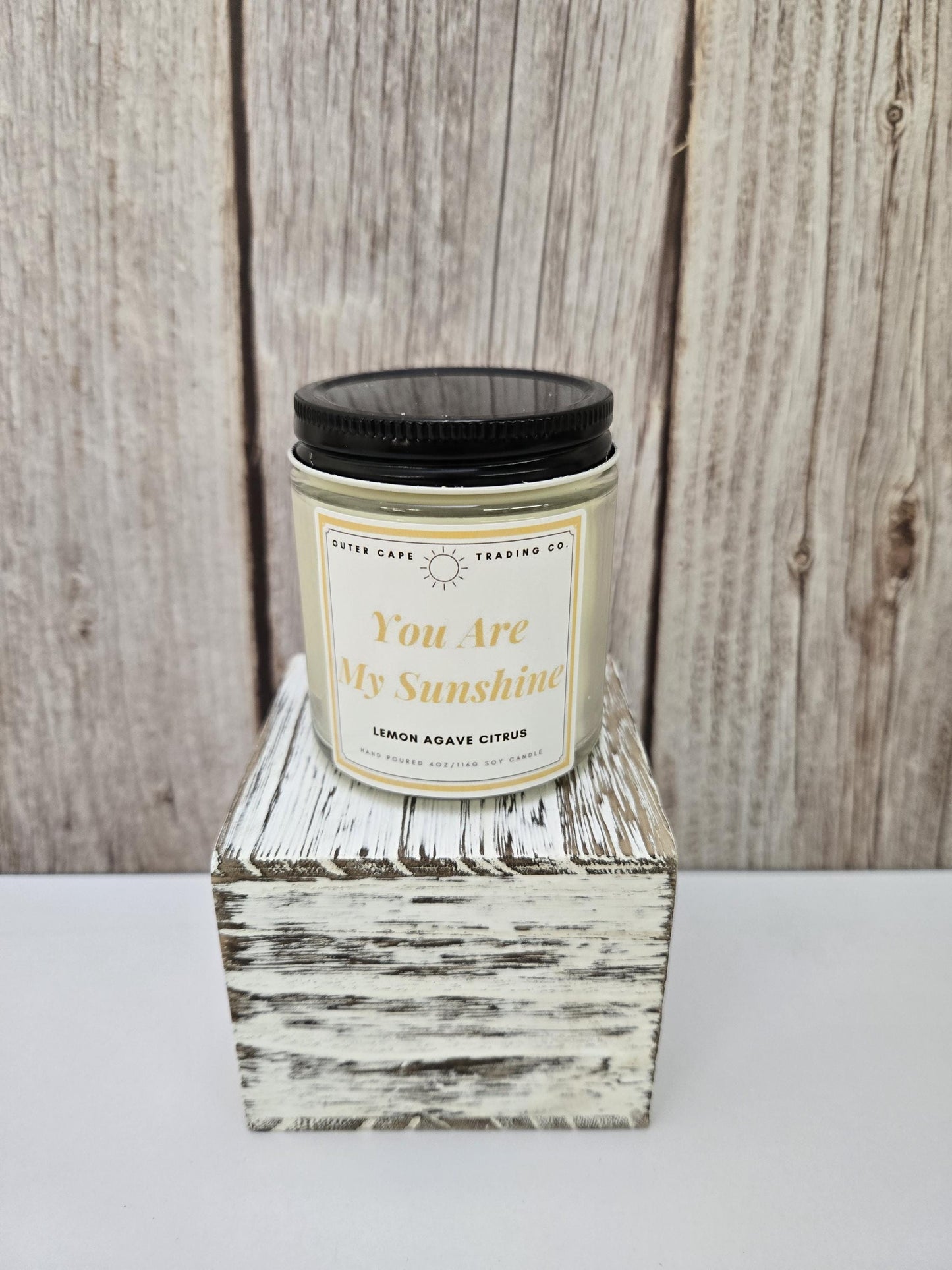 You Are My Sunshine:  Lemon Citrus Soy Wax Candle