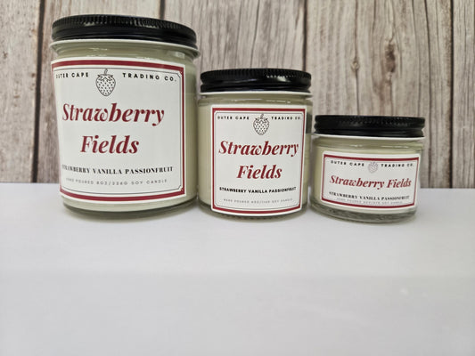 Strawberry Fields Candle:Strawberry Vanilla Passionfruit