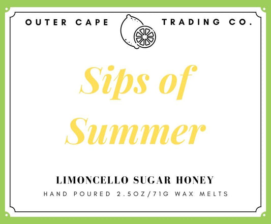 Sips of Summer Soy Wax Melts, 2.5oz Wax Tarts Limoncello Sugar Honey